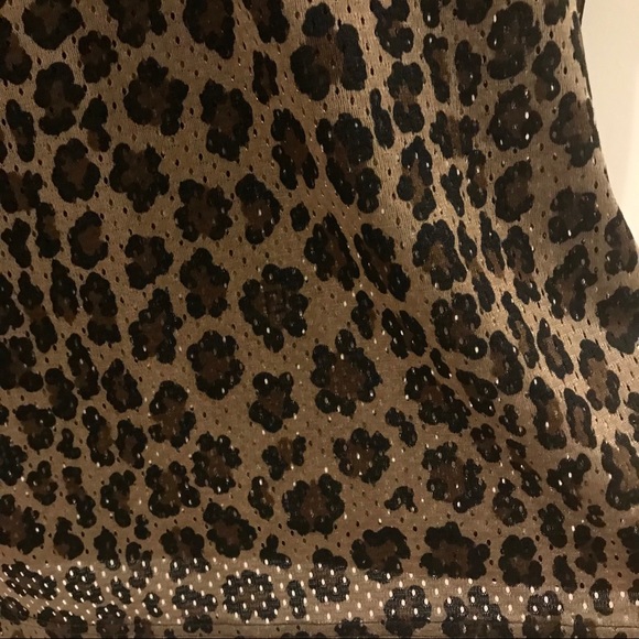 Fendi V neck Leopard Pattern Eyelets tops AK36291 size XS- S - Picture 8 of 8